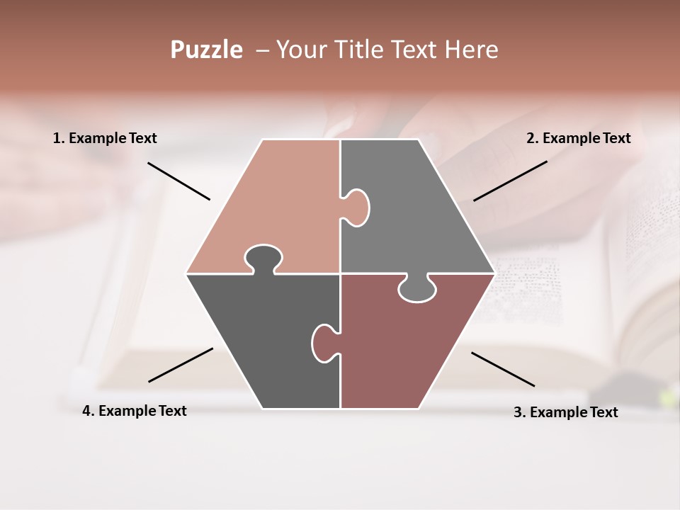 Finger Woman Text PowerPoint Template