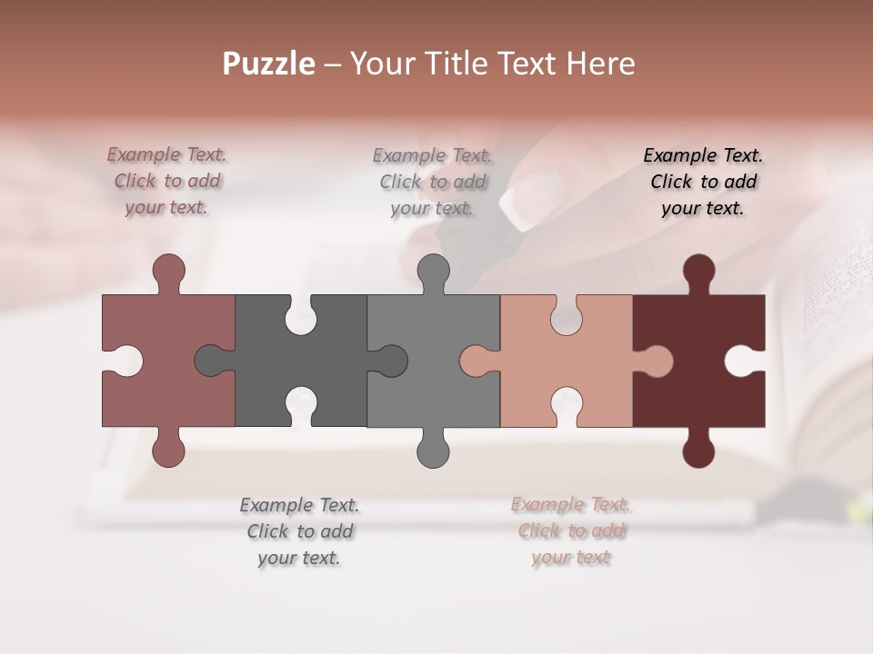 Finger Woman Text PowerPoint Template