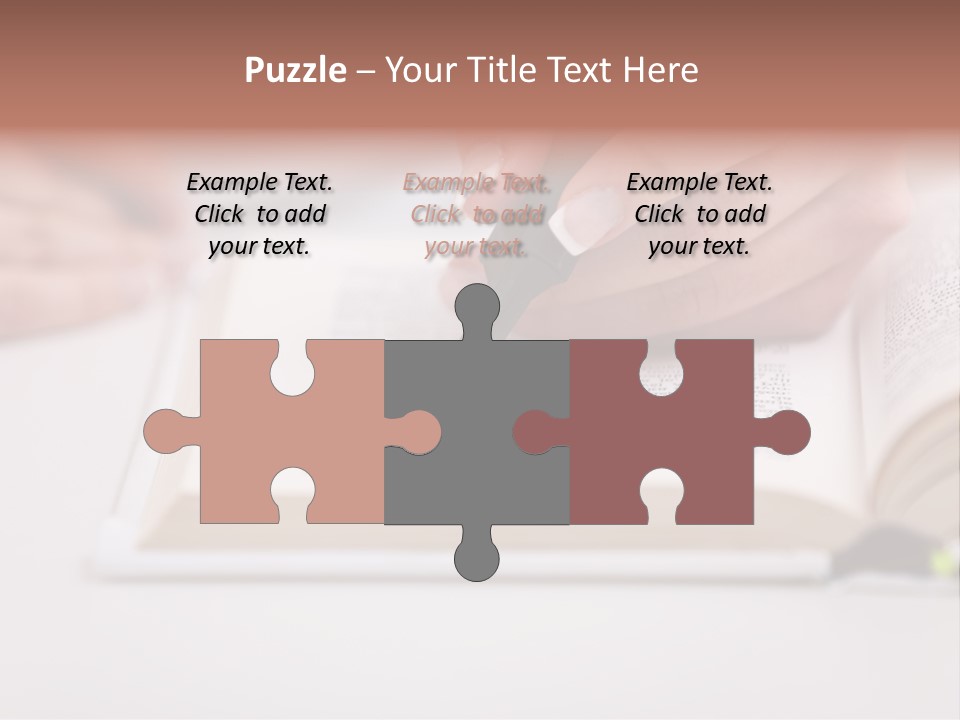 Finger Woman Text PowerPoint Template