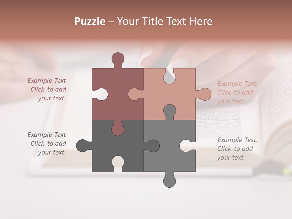 Finger Woman Text PowerPoint Template