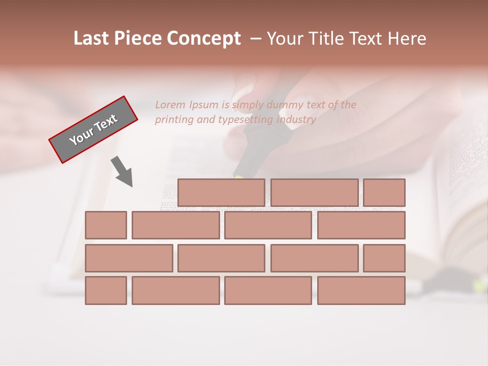 Finger Woman Text PowerPoint Template