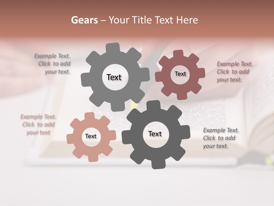 Finger Woman Text PowerPoint Template