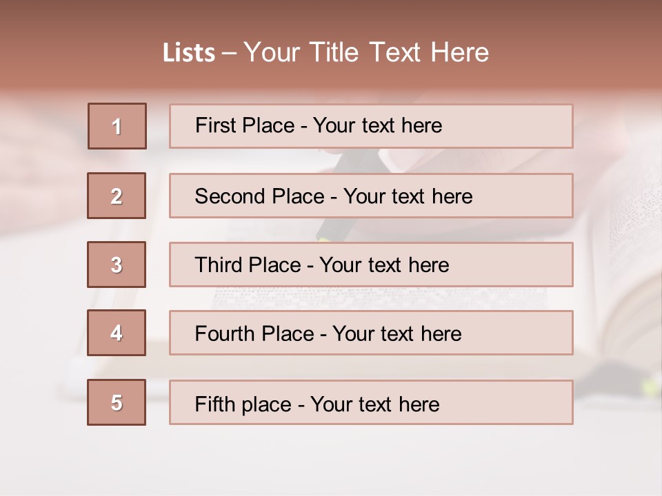 Finger Woman Text PowerPoint Template