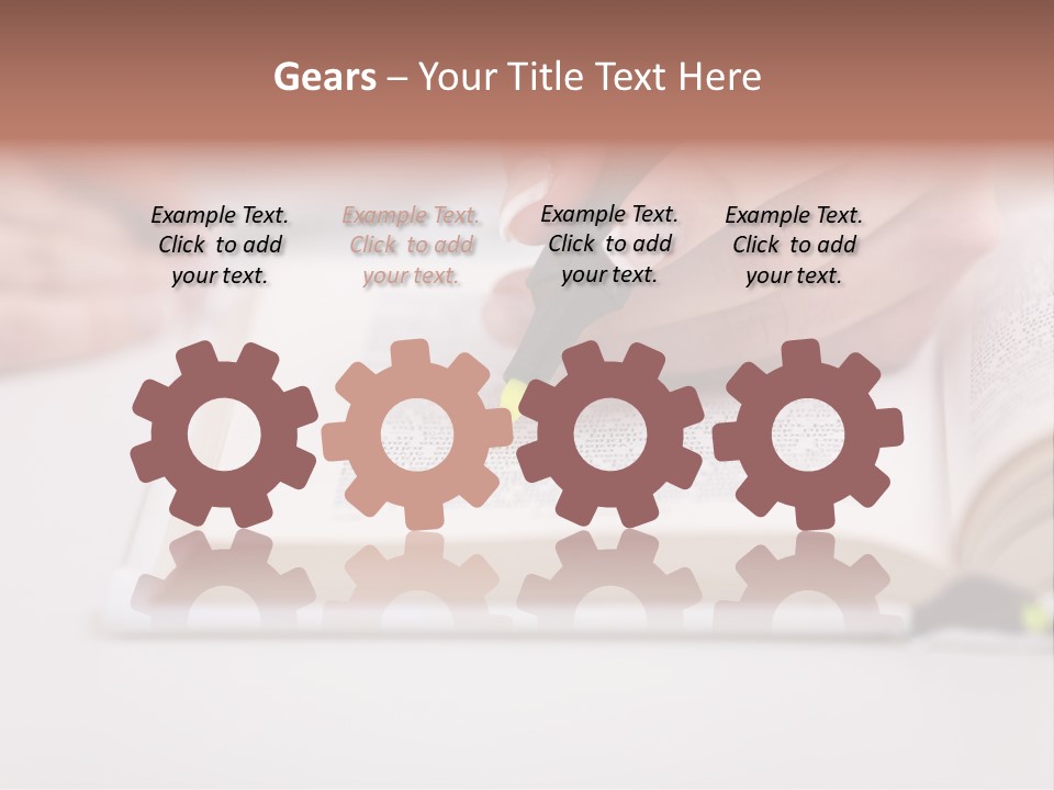 Finger Woman Text PowerPoint Template