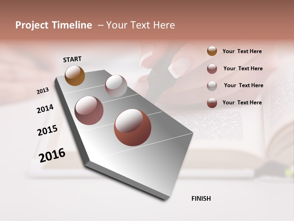 Finger Woman Text PowerPoint Template
