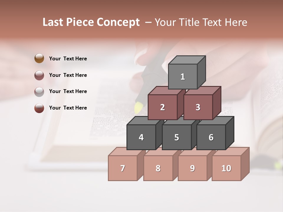 Finger Woman Text PowerPoint Template