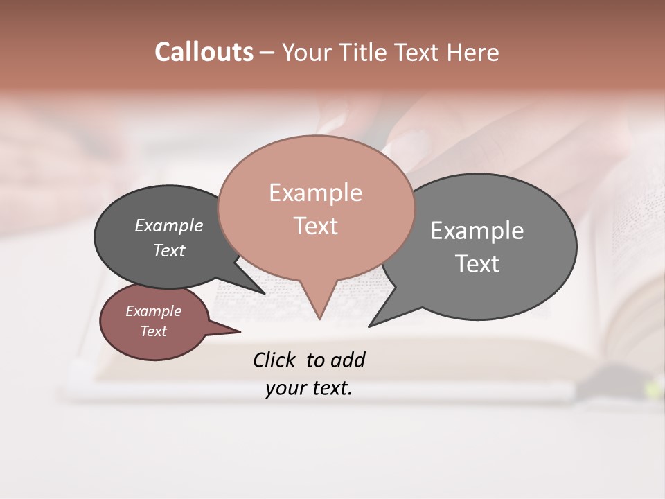 Finger Woman Text PowerPoint Template