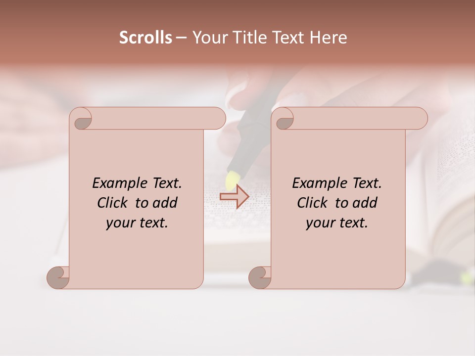 Finger Woman Text PowerPoint Template