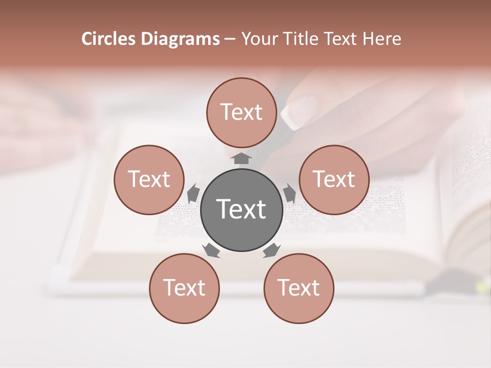 Finger Woman Text PowerPoint Template