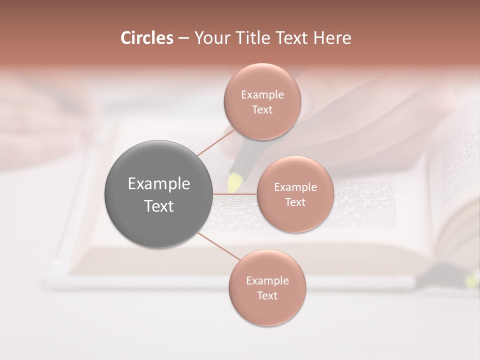 Finger Woman Text PowerPoint Template