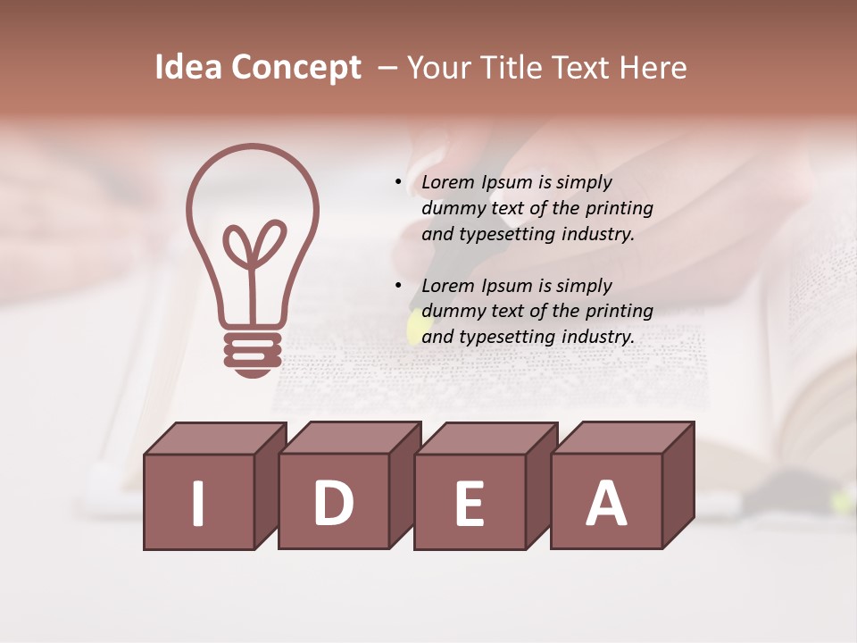 Finger Woman Text PowerPoint Template