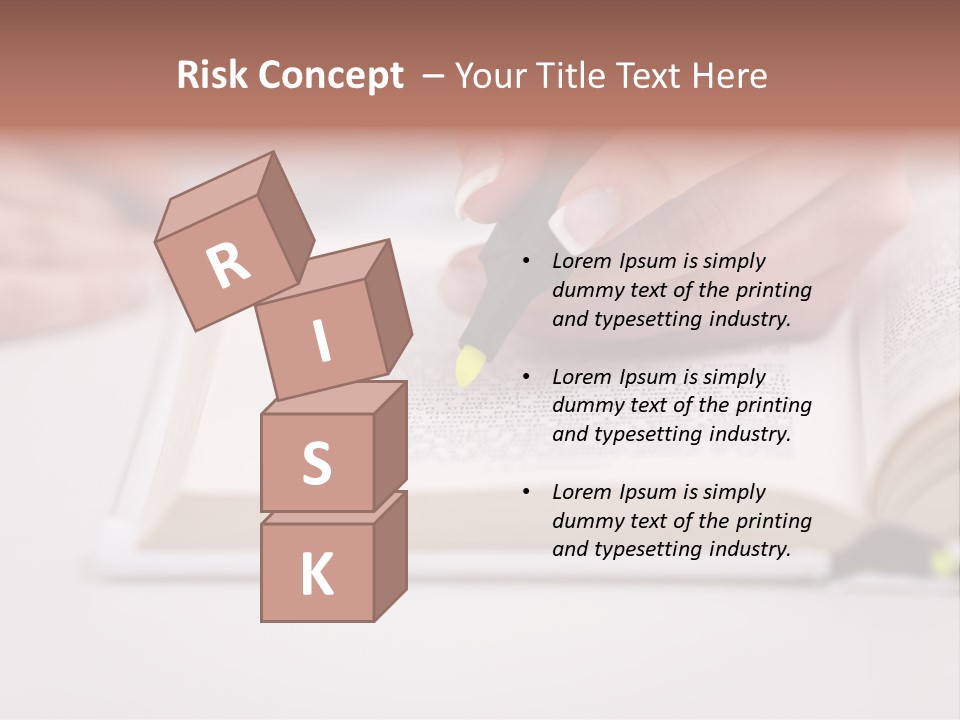 Finger Woman Text PowerPoint Template