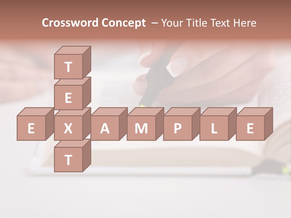 Finger Woman Text PowerPoint Template