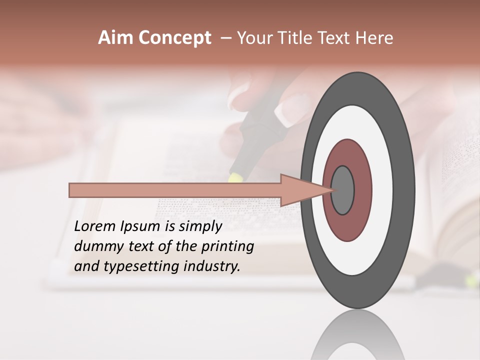 Finger Woman Text PowerPoint Template