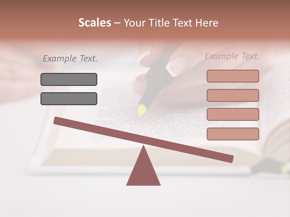 Finger Woman Text PowerPoint Template