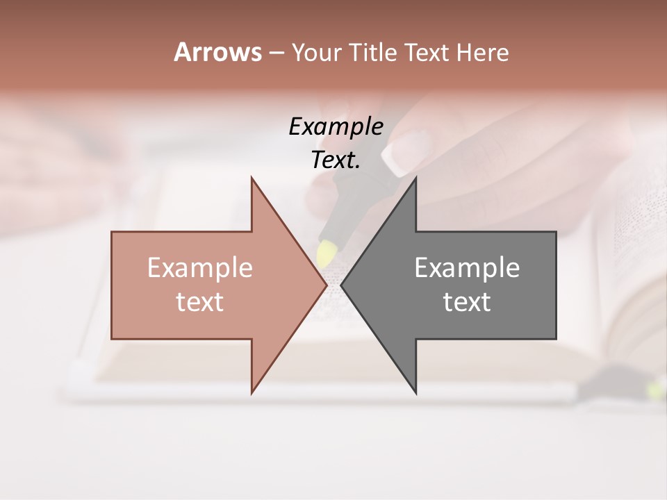 Finger Woman Text PowerPoint Template