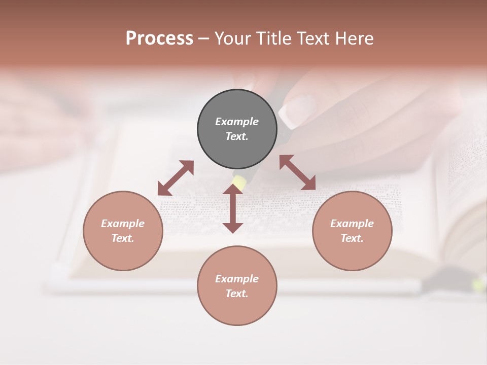Finger Woman Text PowerPoint Template