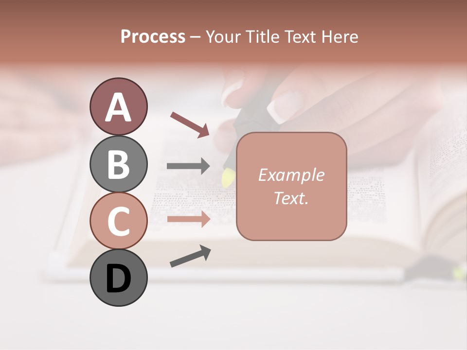 Finger Woman Text PowerPoint Template
