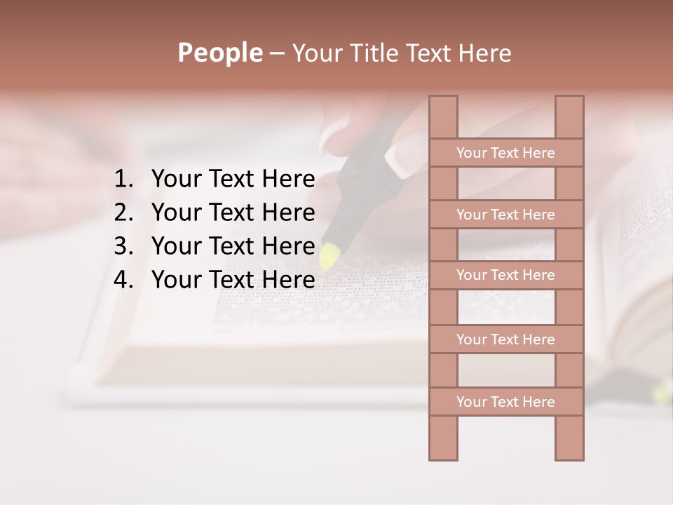 Finger Woman Text PowerPoint Template