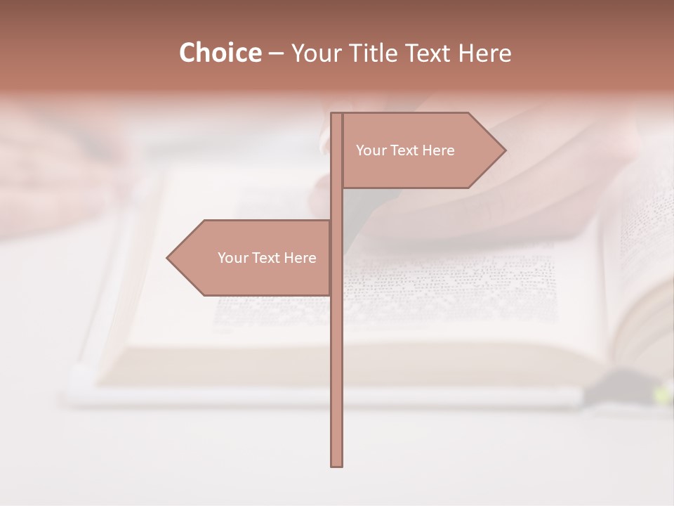 Finger Woman Text PowerPoint Template