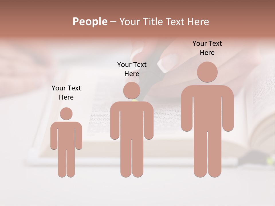 Finger Woman Text PowerPoint Template