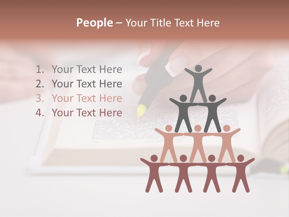 Finger Woman Text PowerPoint Template