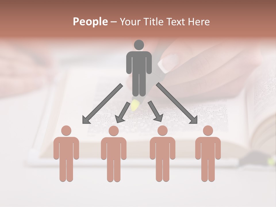 Finger Woman Text PowerPoint Template