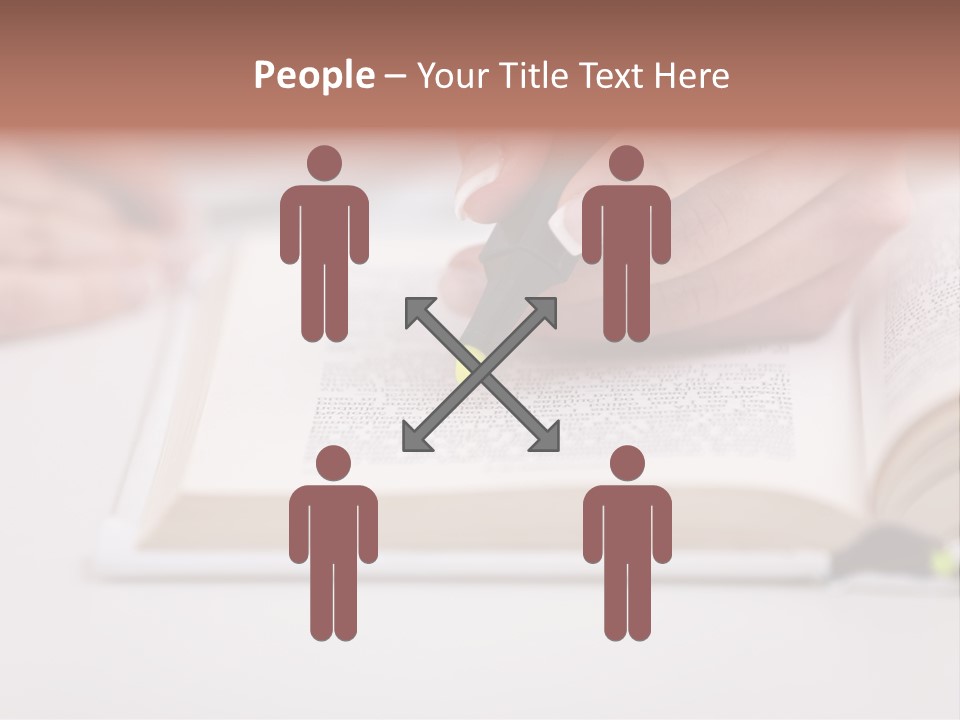 Finger Woman Text PowerPoint Template