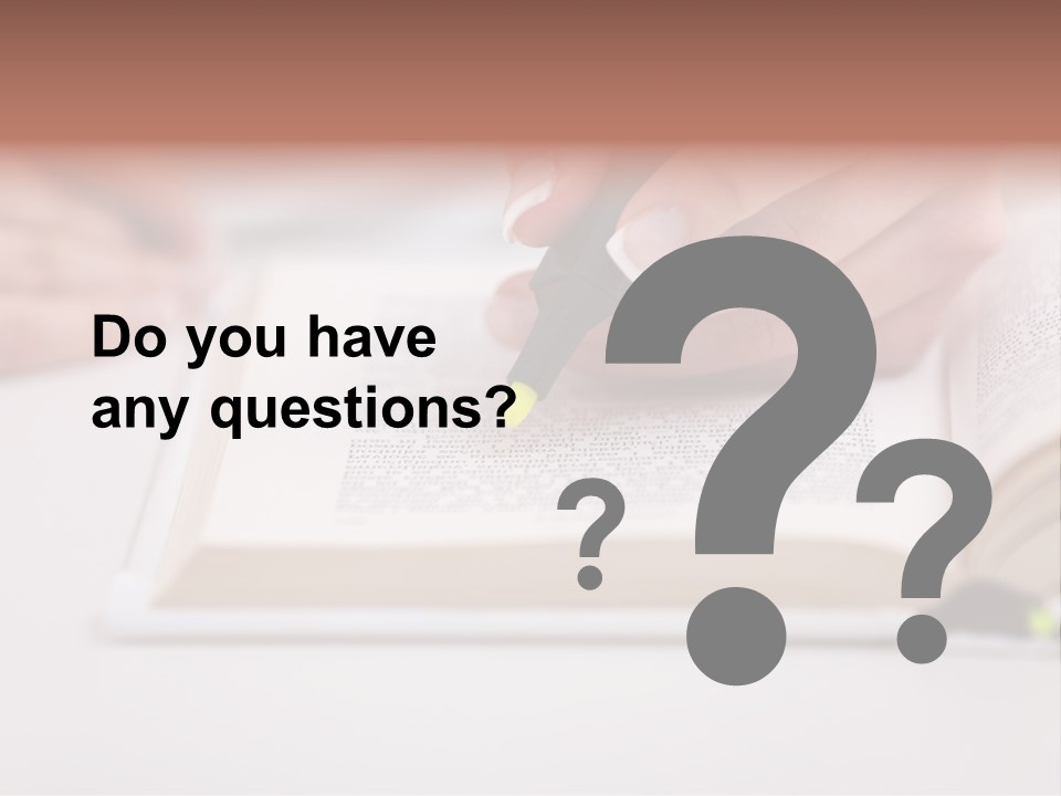 Finger Woman Text PowerPoint Template