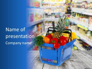 Tomato Stall Bright PowerPoint Template
