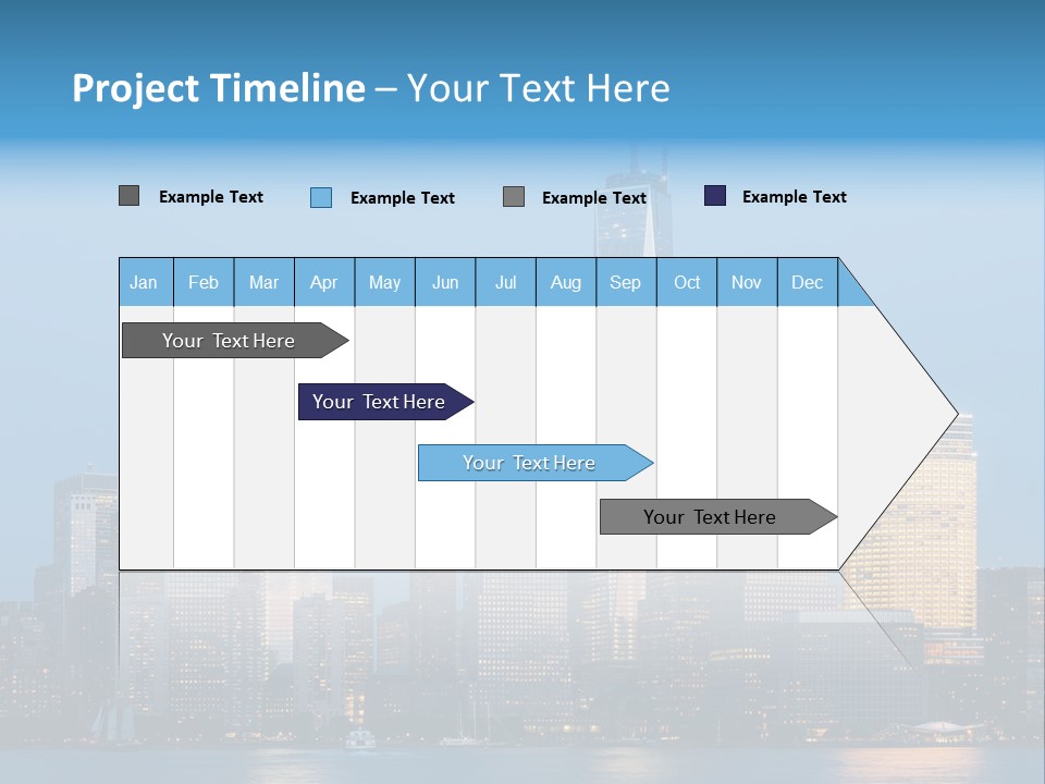 Lower Manhattan Night Construction PowerPoint Template