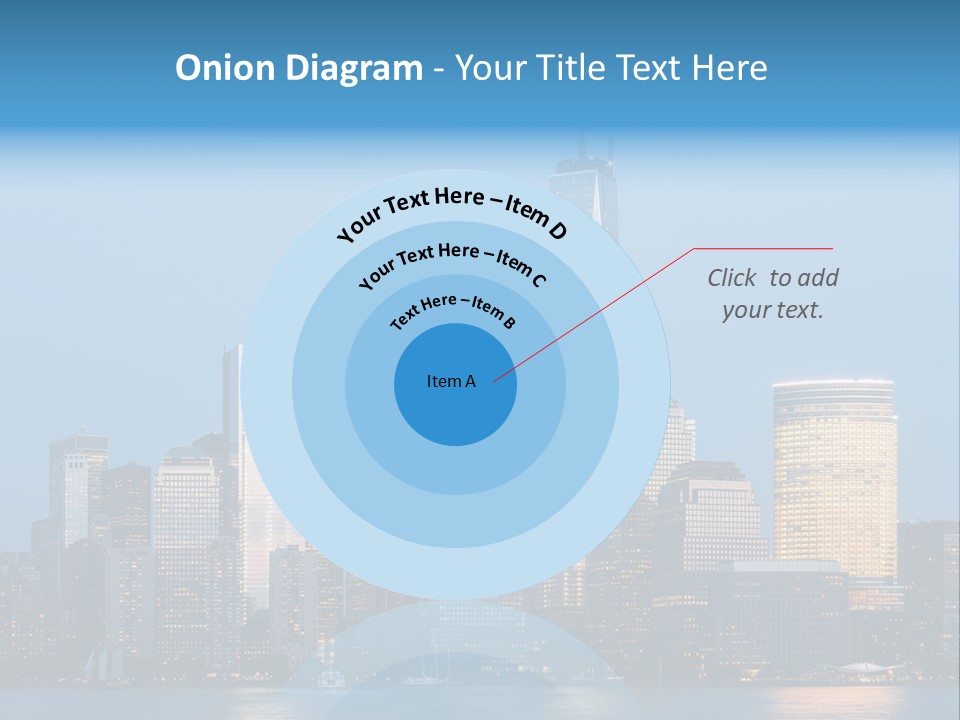 Lower Manhattan Night Construction PowerPoint Template