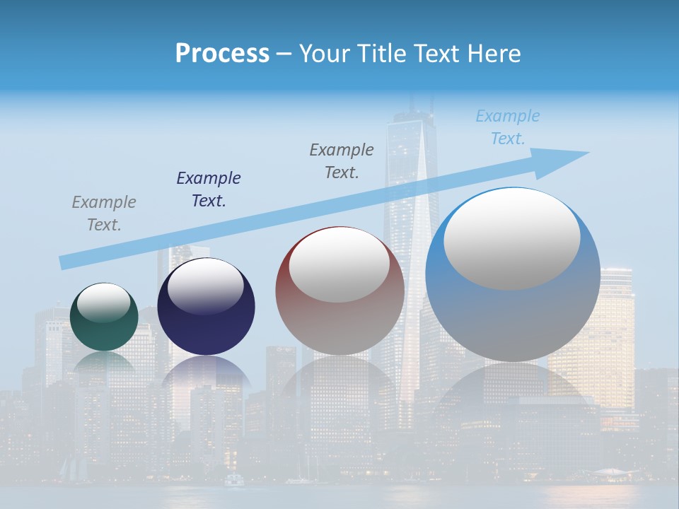 Lower Manhattan Night Construction PowerPoint Template