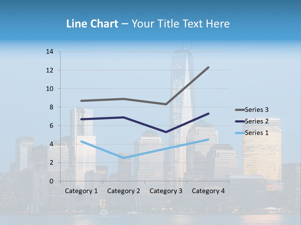 Lower Manhattan Night Construction PowerPoint Template