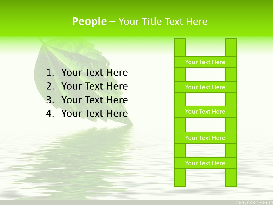 Senior Window Grandmother PowerPoint Template