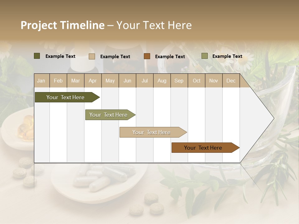 Pestle Health Care Herbal Supplement PowerPoint Template