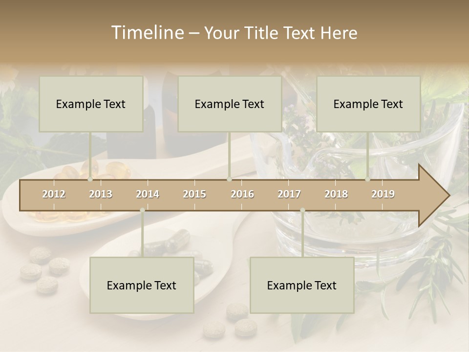 Pestle Health Care Herbal Supplement PowerPoint Template