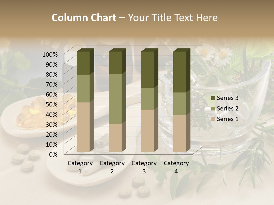 Pestle Health Care Herbal Supplement PowerPoint Template