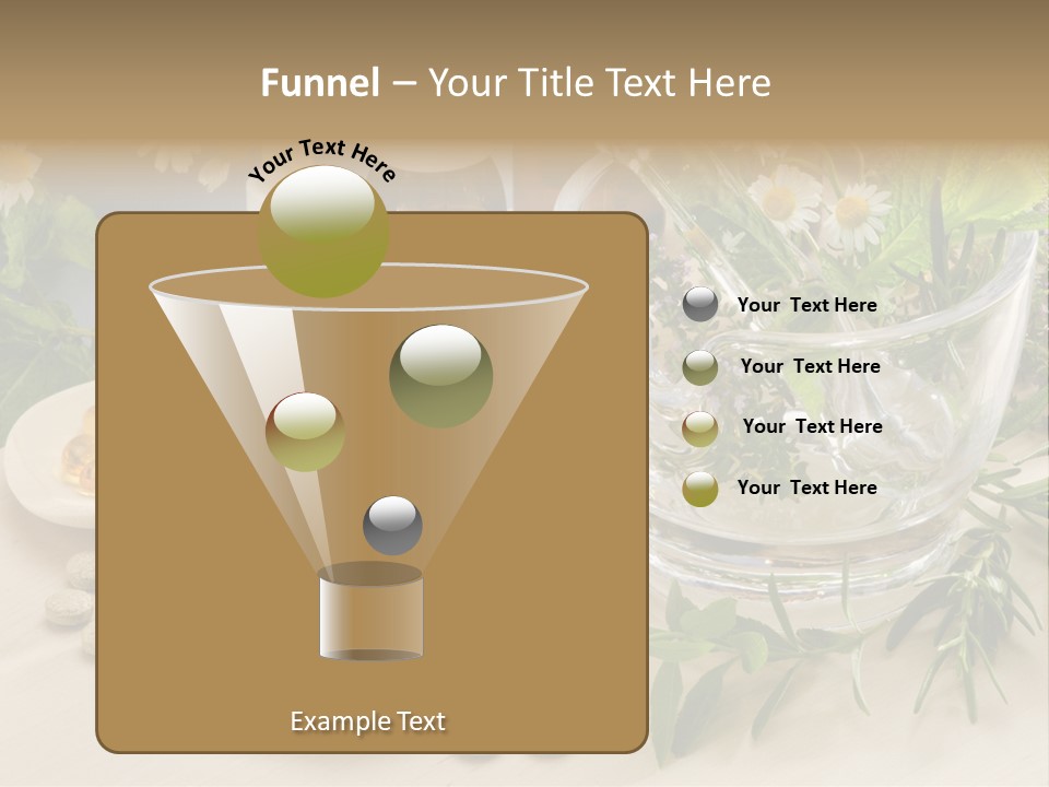 Pestle Health Care Herbal Supplement PowerPoint Template
