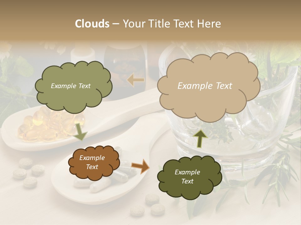 Pestle Health Care Herbal Supplement PowerPoint Template