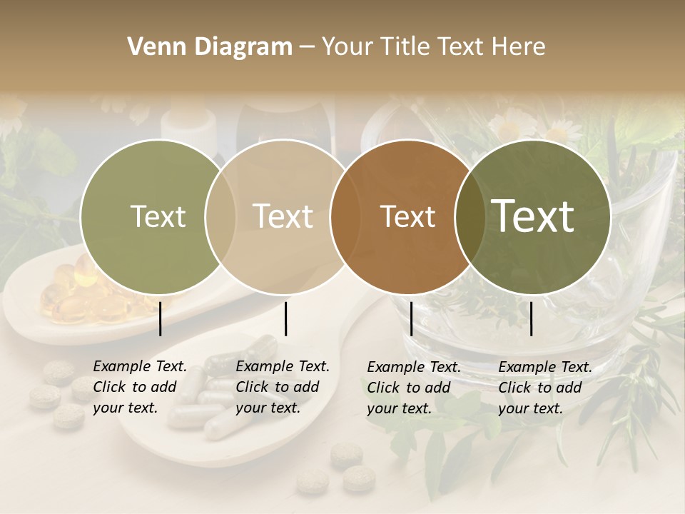 Pestle Health Care Herbal Supplement PowerPoint Template