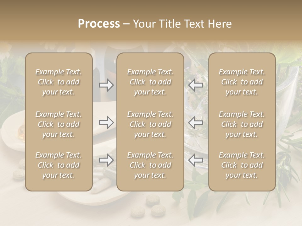 Pestle Health Care Herbal Supplement PowerPoint Template