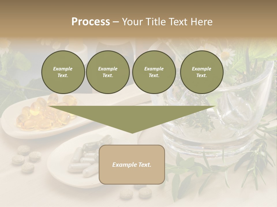 Pestle Health Care Herbal Supplement PowerPoint Template