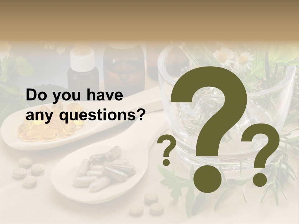 Pestle Health Care Herbal Supplement PowerPoint Template