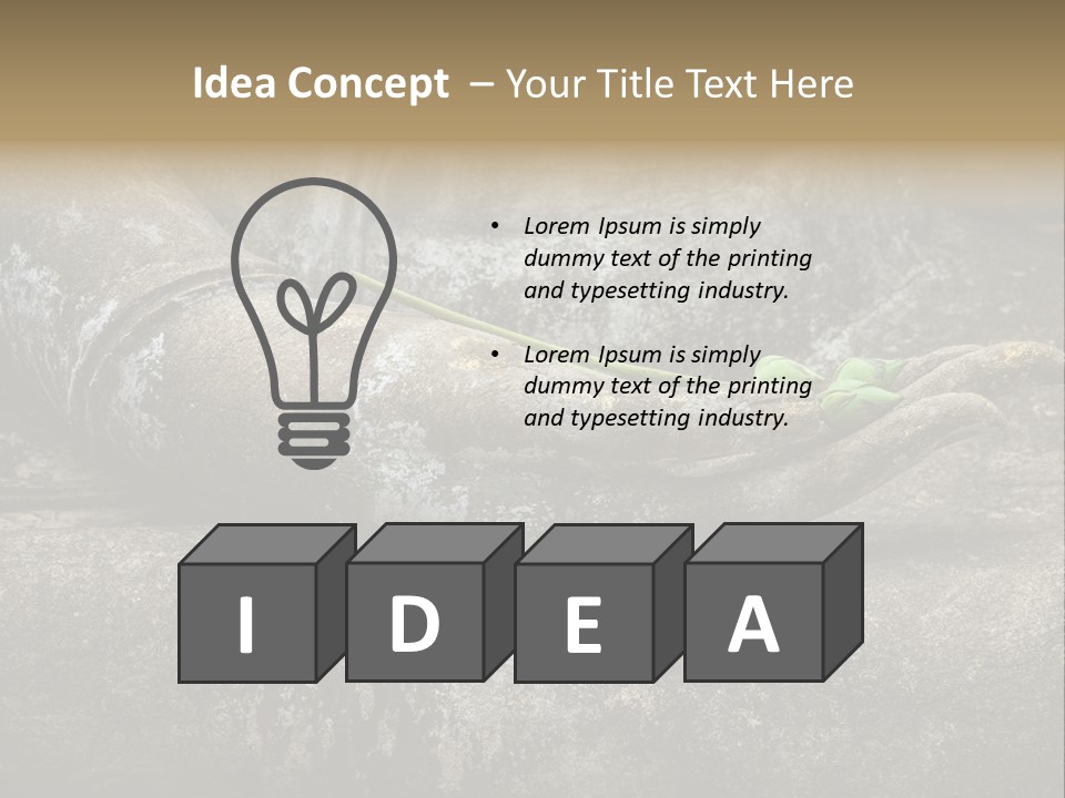 Prayer Peaceful Thailand PowerPoint Template