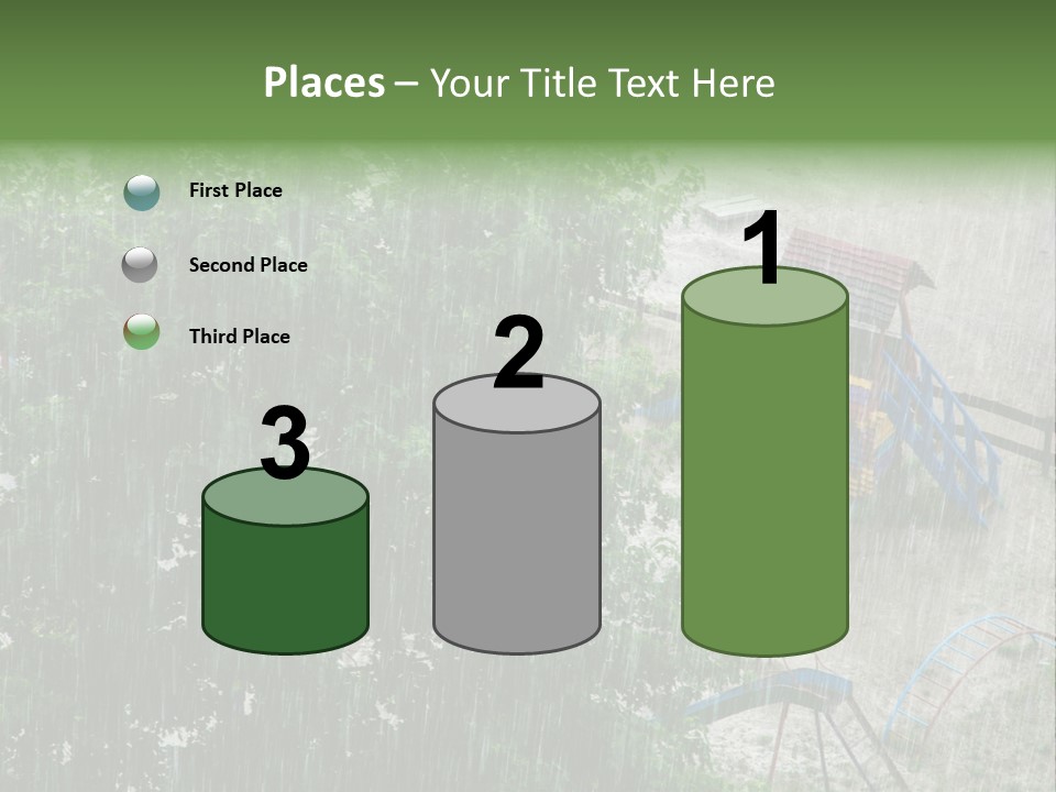 Wet Downpour Ground PowerPoint Template