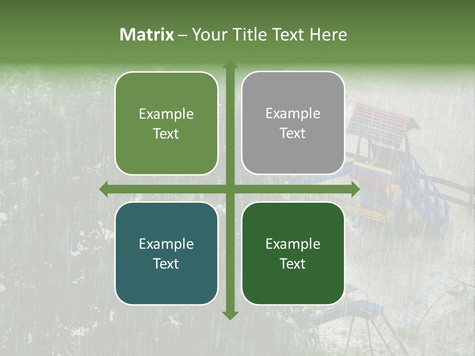 Wet Downpour Ground PowerPoint Template