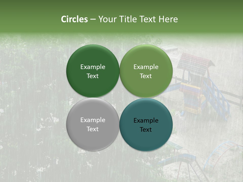 Wet Downpour Ground PowerPoint Template