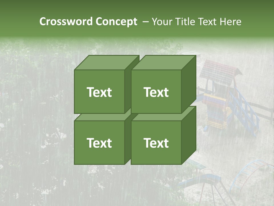 Wet Downpour Ground PowerPoint Template