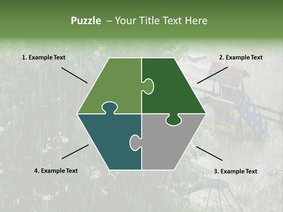 Wet Downpour Ground PowerPoint Template
